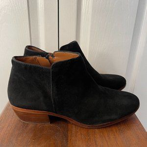 Sam Edelman Petty Black Suede Ankle Boots